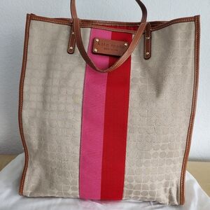 Kate Spade tote in leather trim